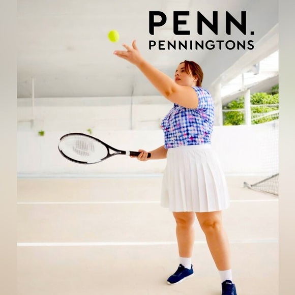 NWOT, Penningtons, Plus Size Stretch Pleated Skorts, 2X, White πββοΈββ‘οΈ - Picture 1 of 9